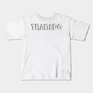 Film Crew On Set - Transpo - White Text - Front Kids T-Shirt